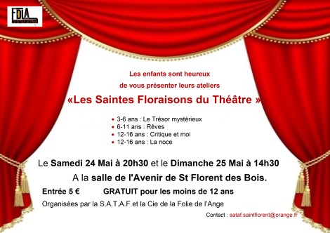affiche A4 les saintes floraisons