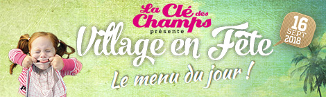 Restauration bar menu "Village en Fête 2018"