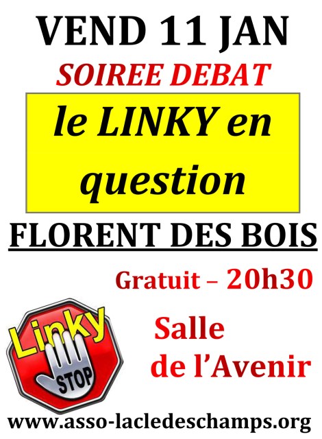 11 janvier soirée débat Linky Vendée