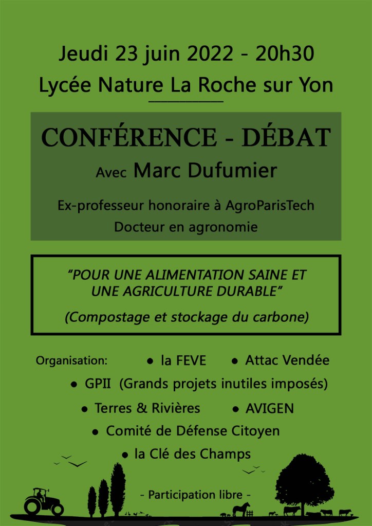 Conférence de Marc Dufumier Lycée Nature - la roche-sur-yon